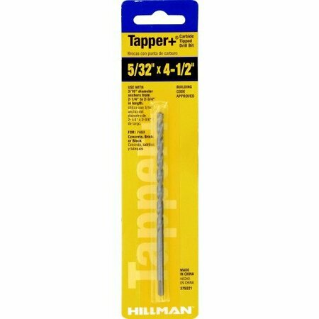 Hillman TAPPER BIT 5/32 in.X4-1/2 in. 375221